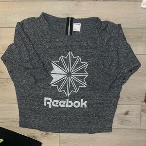 Reebok Gray Sweatshirt with Logo